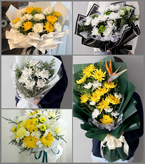 四川成都郫都区团结镇白马村白事花束代送